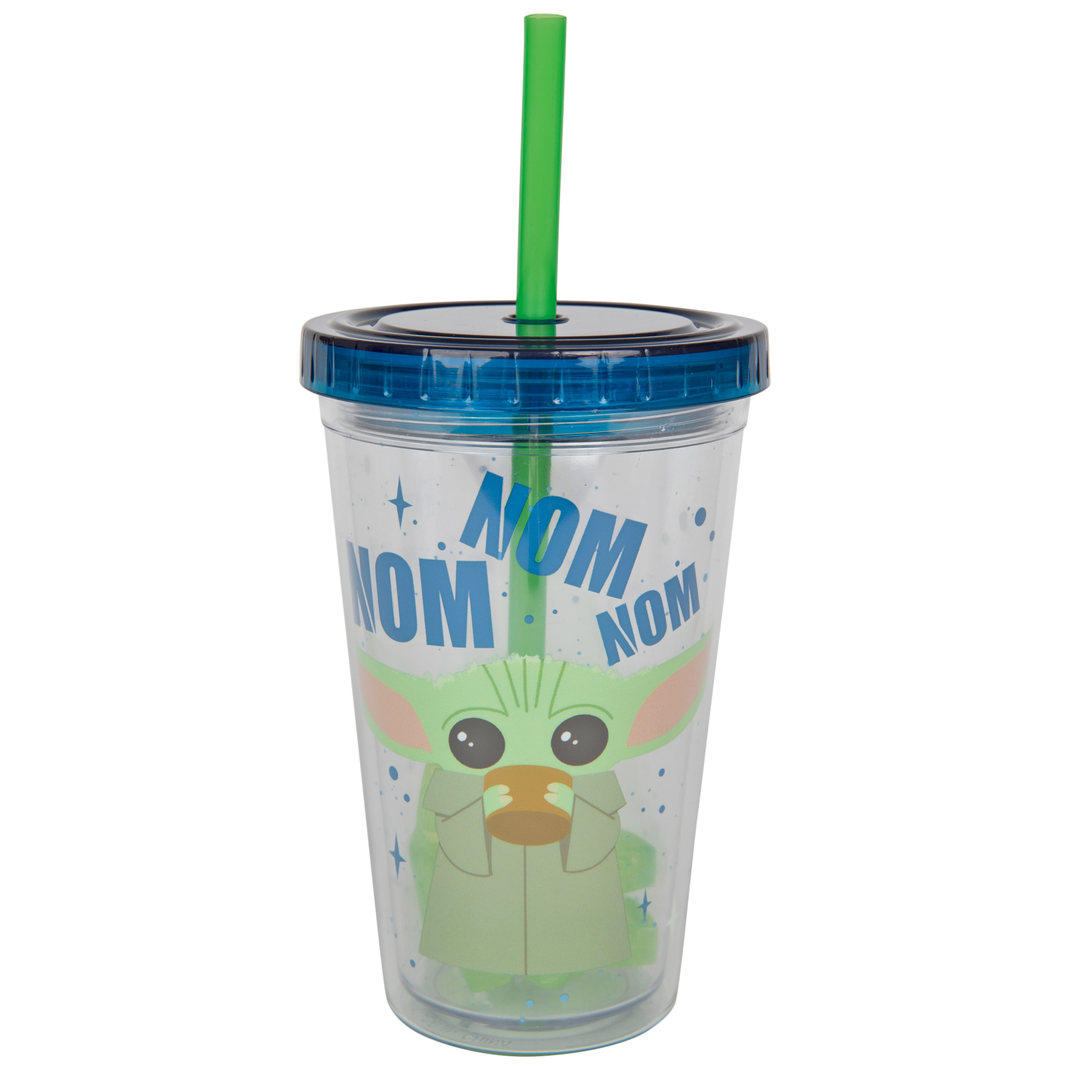 Star Wars The Mandalorian Nom Nom Nom 12oz Cup with Lid and Straw